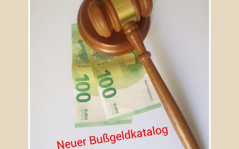 neuer Bußgeldkatalog